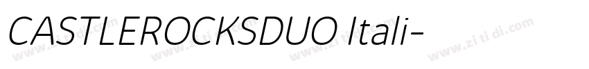 CASTLEROCKSDUO Itali字体转换